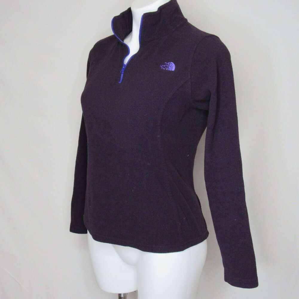 The North Face Purple Fleece GLACIER 1/4 Zip Pullover Top Women's S Small - Picture 2 of 8